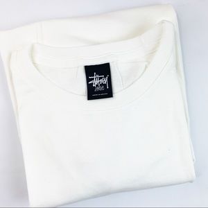 Vintage Stussy Stock White Short Sleeve Tee